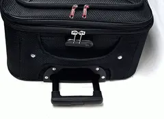 Чемодан Hossoni тканевый ручная кладь 53(58)|35|20+3|см (4 колеса съемные) Цена указана на САМОВЫВОЗ!!!