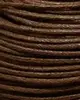 Шнур вощеный d 2 мм, 100% хлопок, коричневый