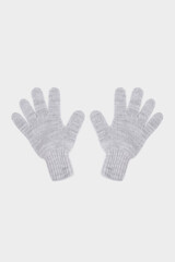 перчатки  для девочки КВ 10022/ш/св.серый меланж