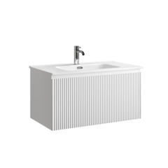 Sancos SNR1.080W Тумба подвесная SANCOS Snob R 1.0 790х445х406, c одним ящиком оснащенным доводчиками, Bianco , арт.SNR1.080W фото