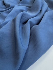 Вискоза с нейлоном, плательная ткань, Джинсовый синий