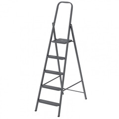 Стремянка 5 ступеней, компактная, стальная Россия Сибртех, 97945