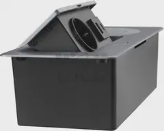 Розетка Cactus CS-SOCKET-USBA/C-WLESS для столешницы 26.5x11.8x6.5см серебристый — фото 3
