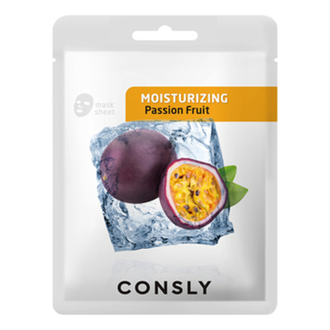 Consly Маска тканевая увлажняющая с экстрактом маракуйи - Passion fruit moisturizing mask pack, 20 мл