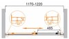 Cezares MOLVENO-BF-1-140-C-GM-IV MOLVENO-BF-1-140-C-GM-IV Душевая дверь