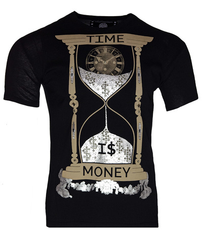 The Saints Sinphony | Футболка мужская TIME IS MONEY TAN TS2904 перед