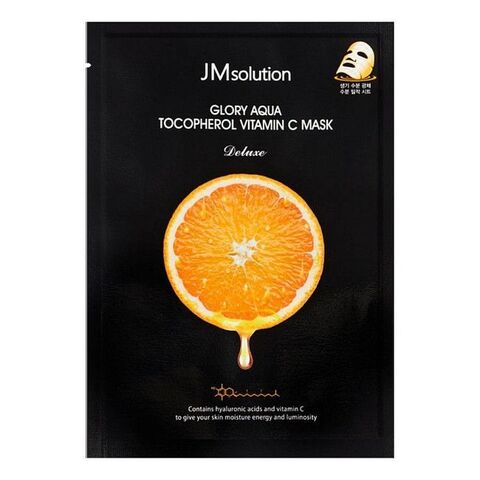 Тканевая маска для выравнивания тона JMsolution Glory Aqua Tocopherol Vitamin C Mask