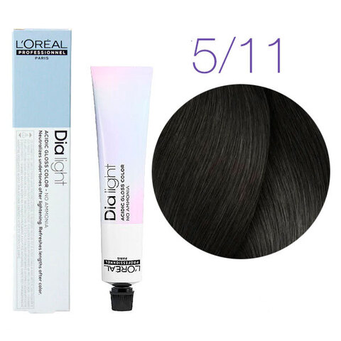 L'Oreal Professionnel Dia light 5.11 (Светлый шатен глубокий пепельный) - Краска для волос