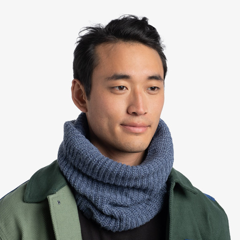 Картинка шарф-труба Buff Neckwarmer Knitted Polar Vaed Dusty Blue - 2