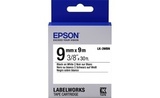 653003 Картридж EPSON с лентой LK3WBN (лента стандартная 9мм, Бел./Черн.)