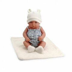 Кукла виниловая, новорождённый малыш, 40 см Испания (белое одеяло)