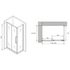 Abber Schwarzer Diamant AG30120H-S85 Душевой уголок, 120x85x195, цвет: хром