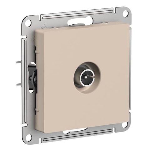 Розетка TV оконечная 1DB. Цвет Песочный. Schneider Electric AtlasDesign. ATN001291