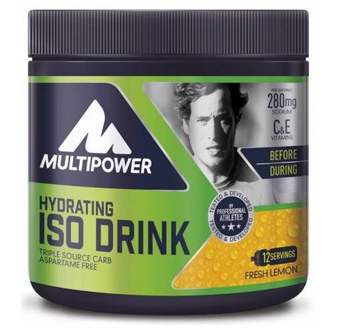 Элитный спортивный изотонический напиток Multipower ISO Drink Лимон