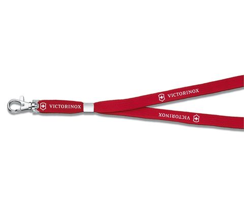 Нашейный шнурок Victorinox с карабином (4.1879) цвет красный - Wenger-Victorinox.Ru