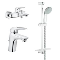 Комплект смесителей с душевым гарнитуром Grohe Eurostyle 124416 фото