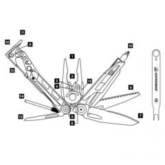 Мультитул Leatherman Mut, 16 функций, нейлоновый чехол (850112N) | Multitool-Leatherman.Ru