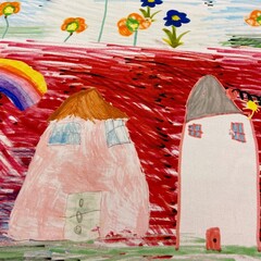 Платок шёлковый принт майолика 88*88 арт.П07