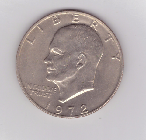 1 доллар США Эйзенхауэр  (Лунный). 1972 г. VF+