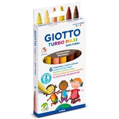 Flomaster 6 pcs GIOTTO TURBO MAXI SKIN TONES