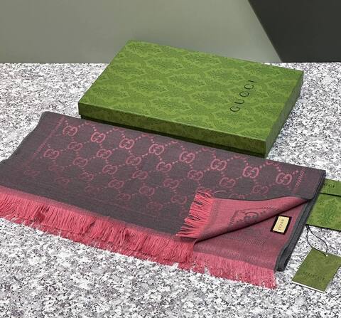 ШАРФ Gucci шерстяной GG graphite