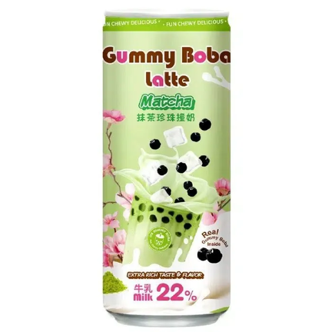 Молочно-кофейный напиток со вкусом матчи Gummy Boba Latte Matcha, 470 мл