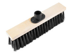 60-0-031 Щетка тротуарная деревянная 275х45мм, 5-ти рядная, пластиковая тулейка с резьбой, без черенка (Россия)