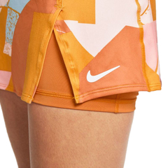 Юбка теннисная Nike Court Victory Women's Printed Tennis Skirt - hot curry/white