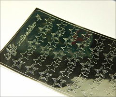 Металлизированные наклейки Arti nails Stiker цвет серебро №4