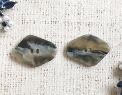 Пуговицы костюмные, р 3,4х2,5 см