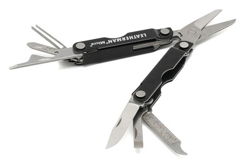 Мультитул Leatherman Micra 65 mm, 10 функций, чёрный (64320181N)