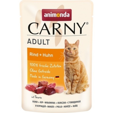 Animonda Carny Adult пауч с говядиной и курицей для взрослых кошек 85 г