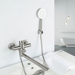 Смеситель для ванны, Frap, с картриджем, нерж, F22801