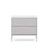 Vedrana Тумбочка прикроватная 2 ящика белый лак 60 x 55 см