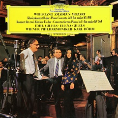 Emil Gilels, Elena Gilels, Vienna Philharmonic, Karl Bohm / Mozart: Piano Concerto In B Flat Major KV 595, Concerto For Two Pianos In E Flat Major KV 365 (LP)