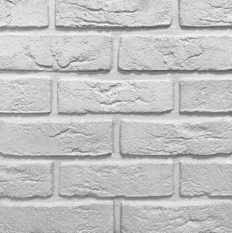 Клинкервиль 903, цвет белый - Искусственная плитка под покраску для имитации кирпичной кладки