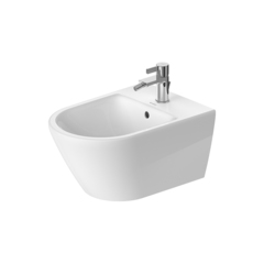 Duravit D-Neo Биде подвесное 370x540 мм, с переливом, с 1 отв под смеситель,  с WonderGliss, цвет: белый 22941500001 фото