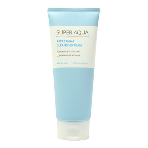 Missha Super Aqua Refreshing Cleansing Foam - Освежающая пенка для лица