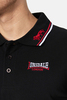 Поло Lonsdale Lion Black/Dark Red/White