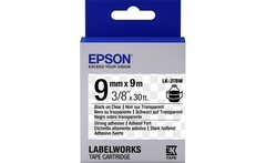 653006 Картридж EPSON с лентой LK-3TBW (лента повышенной адгезии, 9мм, Прозр./Черн. для LW-300/400/400VP)