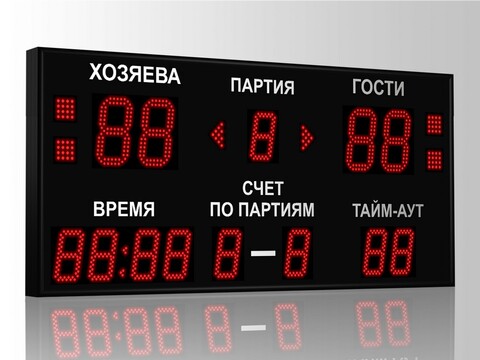 Табло для волейбола Импульс 715-D15x4-D11x9-S4-A2