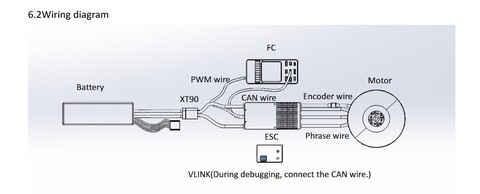 ESC регулятор мотора T-Motor V40A 6-14S PWM/CAN