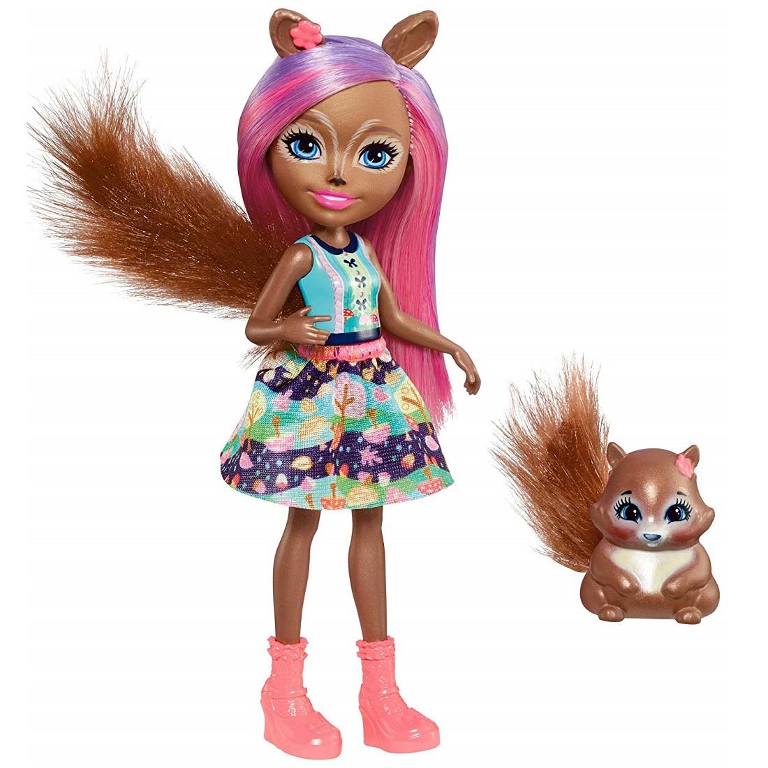 Enchantimals sancha squirrel sales doll & stumper