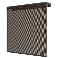 Экран радиаторный, серия ДМЭР, перфорированный 490x610x140, 5-ти секционный, сталь, коричневый