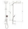 Ideal Standard B0399AA *СНЯТ*IS B0399AA Idealrain Cube Душевая система с перекл. Ø200/100 мм, 1/3 реж., скрытое подключ