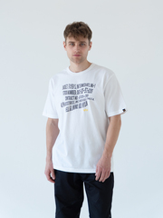 Футболка Alpha Industries Alpha Warped Label Tee White (Белый)