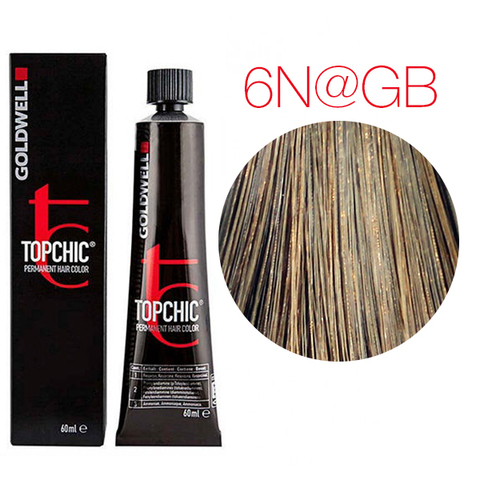 Goldwell Topchic 6N@GB (тёмный блонд с золотисто - бежевым сиянием(золотая кора) - Cтойкая крем краска