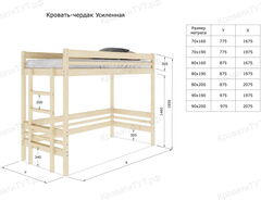 Кровать-ЧЕРДАК УСИЛЕННАЯ