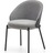 Стул Eamy светло-серый из шпона ясеня с черной отделкой
