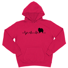 Толстовка "Шпиц - сердечный ритм"